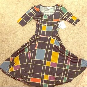 Lularoe Nicole Dress with Shapes